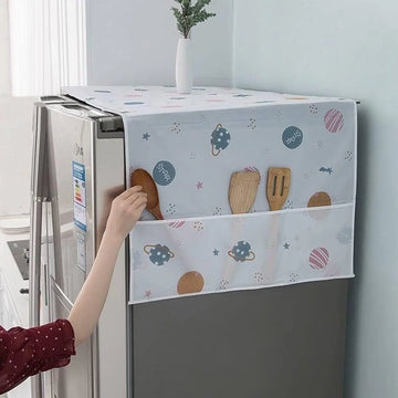 Fridge Top Cover With Side Pockets
